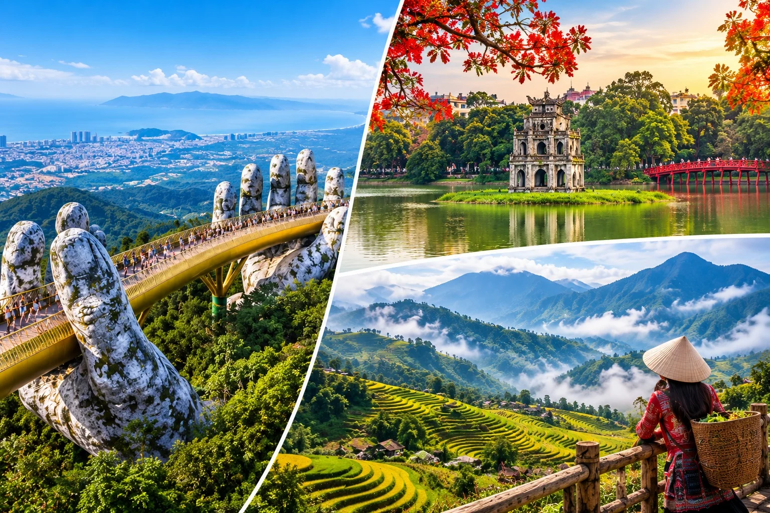 3N Danang + 2N Hanoi + 2N Sapa ( 3★ Hotel )