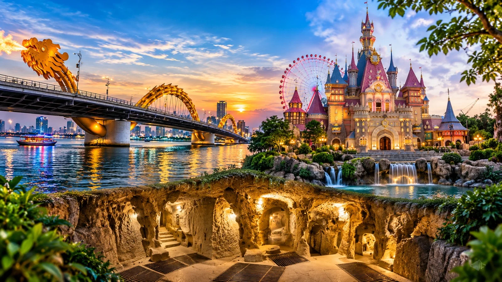 3N Danang + 3N Phu Quoc + 2N Ho Chi Minh tour package ( 3★ Hotel )