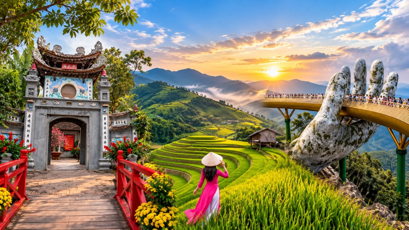 3N Danang + 2N Hanoi + 2N Sapa ( 4★ Hotel )