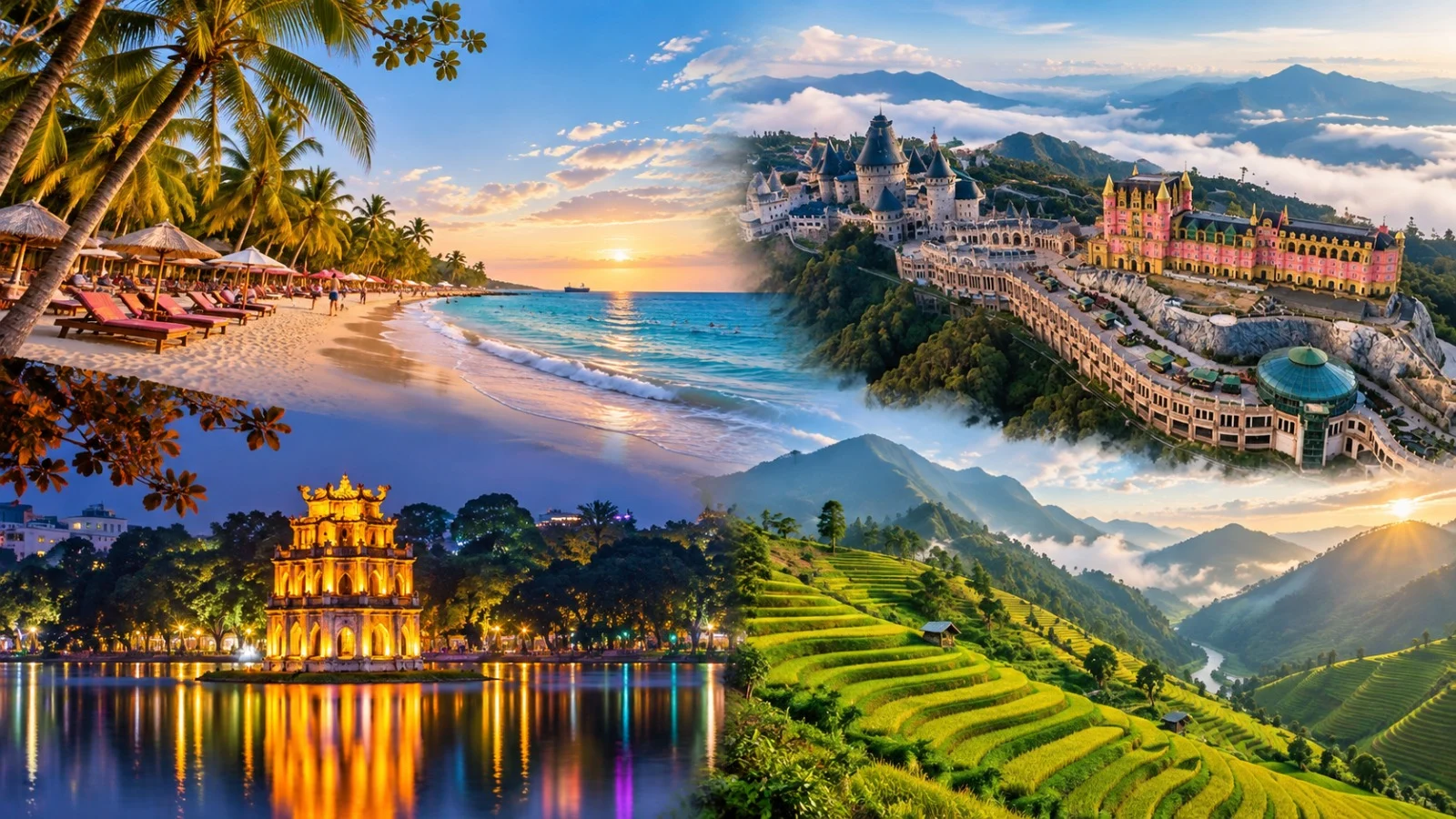 3N Phu Quoc + 3N Danang + 2N Hanoi + 1N Sapa (4 ★ Hotel )
