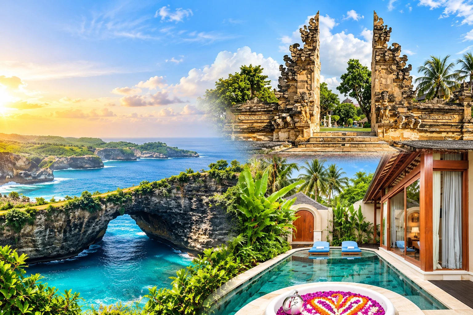 3N Kuta + 1N Nusa + 2 N Ubud PVT Pool ( 3 ★ Hotel )