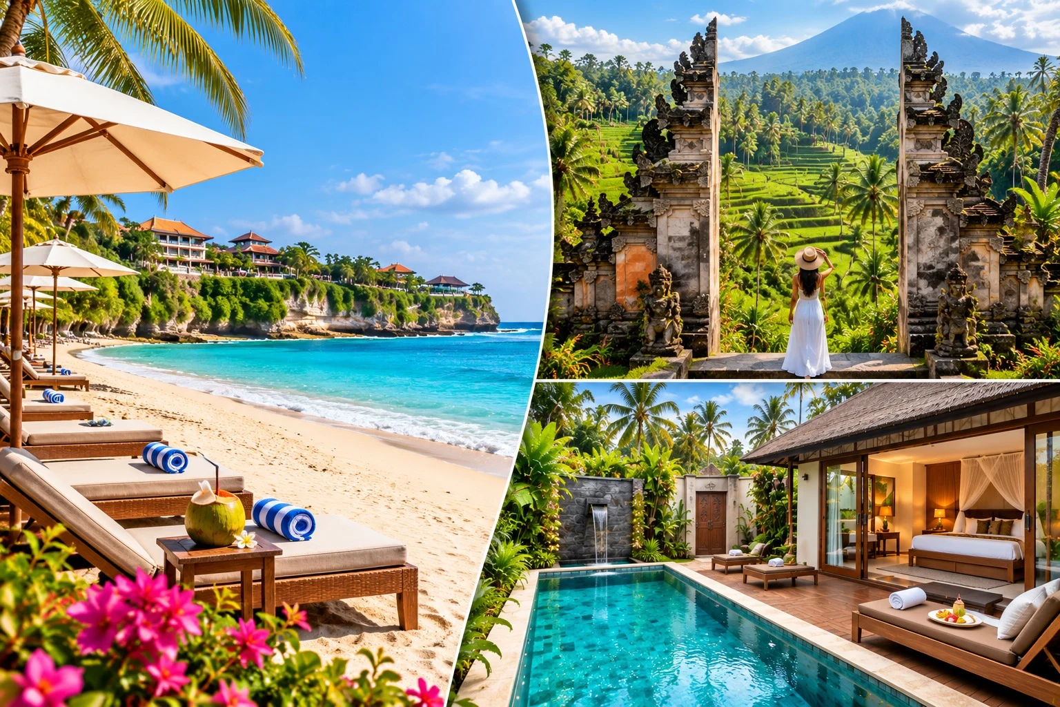 3N Nusa Dua + 3N Ubud PVT Pool Villa (3★ Hotel )