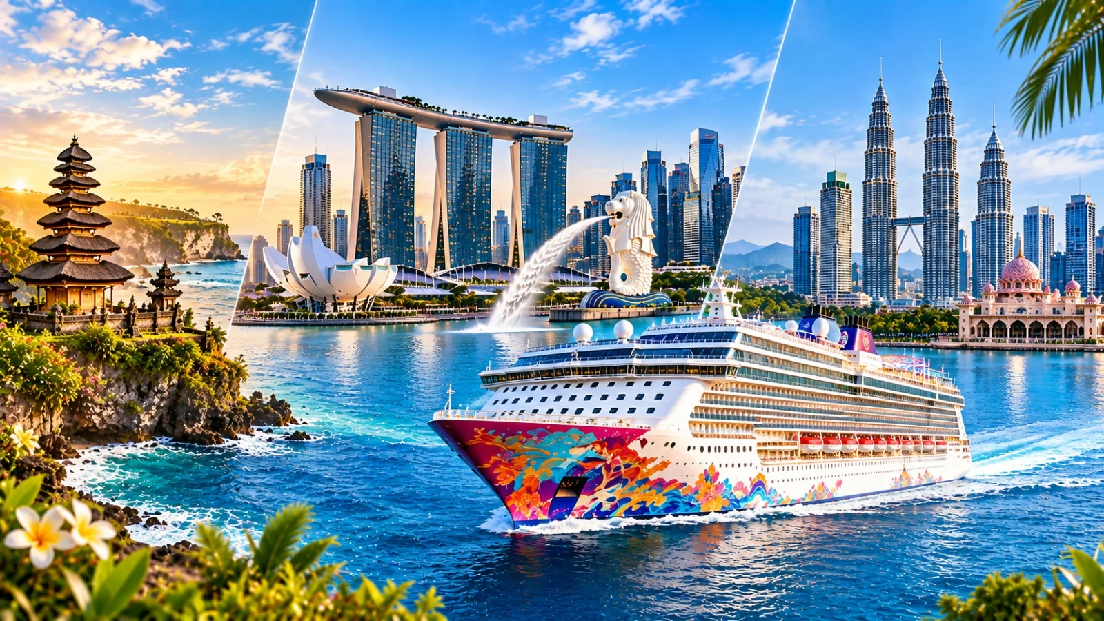 4N BALI + 3N SINGAPORE + 2N CRUISE + 3N MALAYSIA