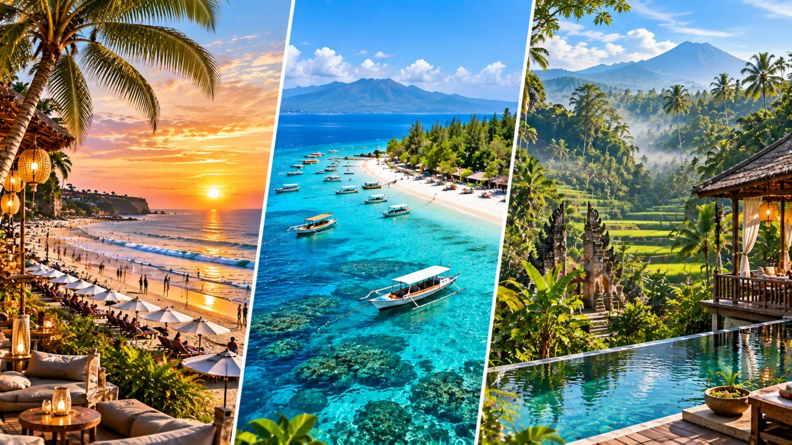 4N kuta + 1N Gili + 2N ubud