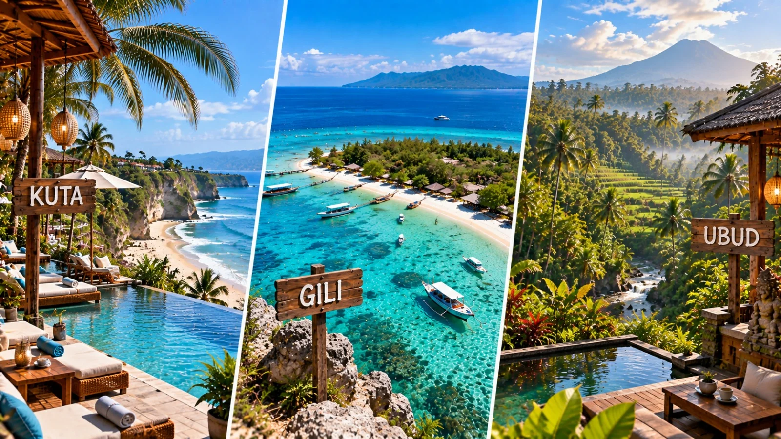 4N kuta + 2N Gili + 2N ubud