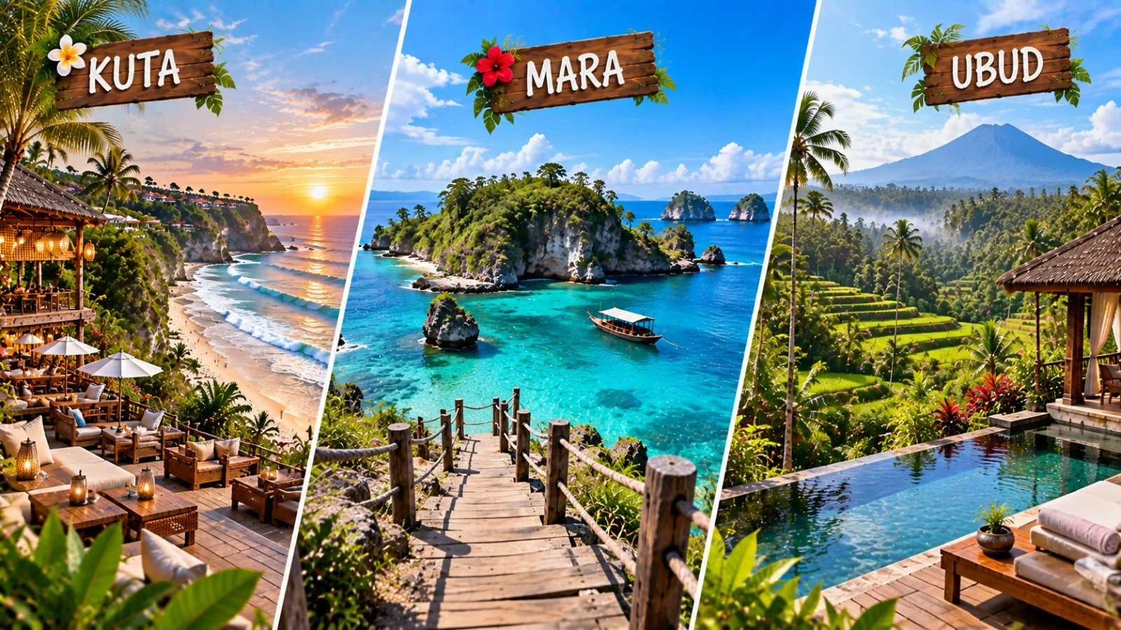 4N kuta + 1N Mara + 2N ubud