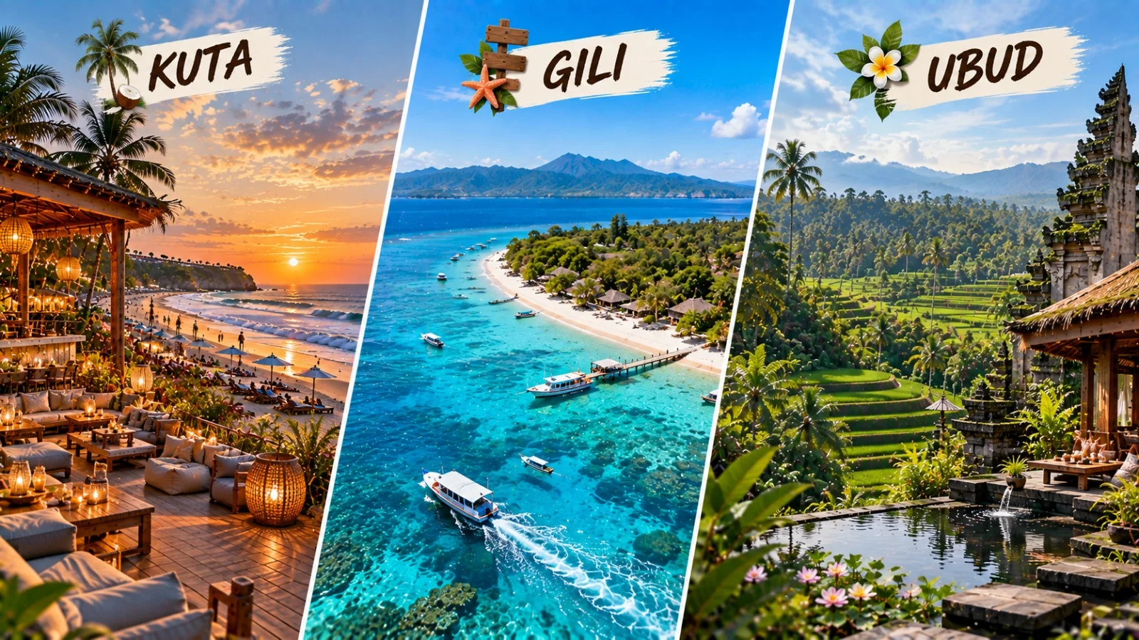 4N Kuta+ 2N Gili + 2N ubud